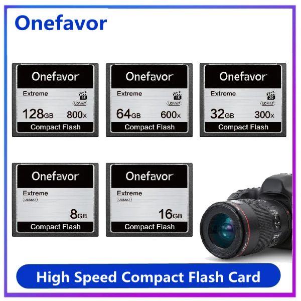 Karten Hochgeschwindigkeit kompakte Flash -Karte 64 GB 32 GB 16 GB 8 GB 128 GB Speicherkarte CF Flash -Karte UDMA7 Full HD -Video für Canon Nikon Camera