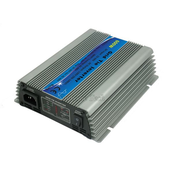 Inverter a griglia solare da 600 W MPPT MPPT Pure Sine Wave 10.5-28V o 22-60VDC a 110 V o 230VAC Inverter per pannello solare