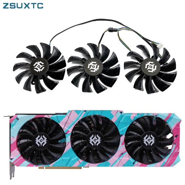 PADS GA92S2U 0.46A FABES DE COPRIDADE RTX3080 PARA ZOTAC GEFORCE RTX 3090 3080 3070 3060 TI XGAMING GRAPHICS CARDE REFRIA DE REFRIGENHO