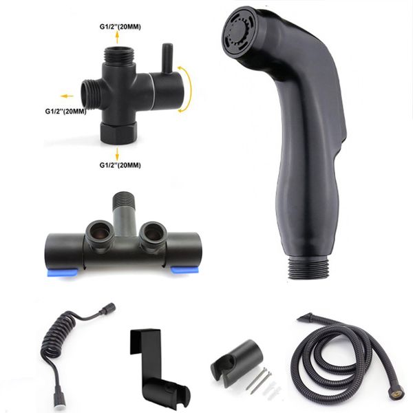 WC SPRING GUN COLLETTERE BIDET SELETTIVO WC GUIFICA DELLA MAGGIO DOCCHIO SCHEGGIO DI DOCINA DI SCHEDA SCRIZIONI SPRINKING ACQUA NERO KIT BASSO B4