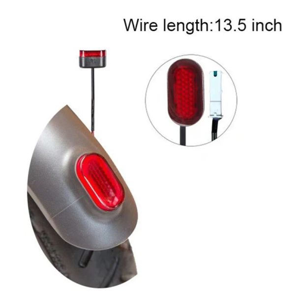 Scooter elétrico lâmpada traseira lâmpada de led de led de desaparaz