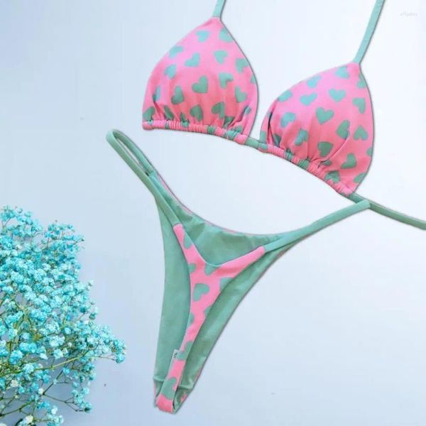 Menas de banho feminina feminino biquíni se sexy tie lateral tanga tanga bandagem estilo brasileiro sutiã ultrafino sufocada lingerie erótica