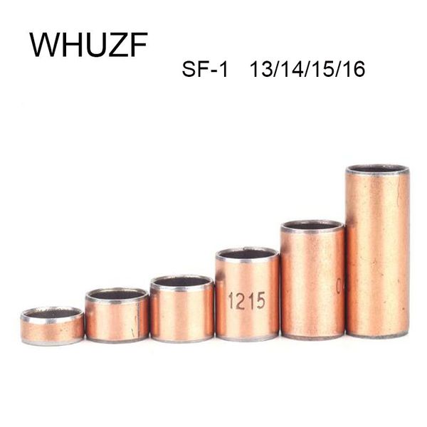 5pcs sf-1 13 14 15 16mm 13/14/15/16mm de lubrificação auto-lubrificante composta de rolamento de bucha SF1 Comprimento 8mm-20mm