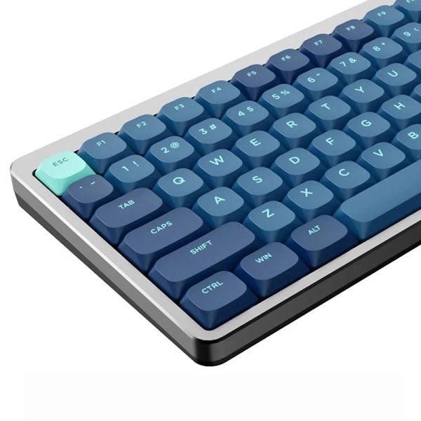 Accessoires 144 Taste Low Profile Keycap Sky Blue PBT -Schlüsselcaps für Cherry Gateron MX Gaming Mechanical Tastatur mit Arbeit US und UK Layout