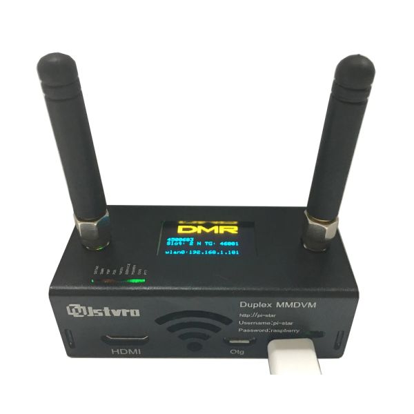 Radio montado duplex uhf vhf mmdvm hotspot estação de rádio wifi modem de voz digital p25 dmr ysf dstar com raspberry pi zero w