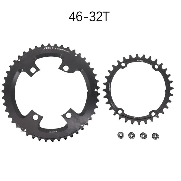 Stone 110bcd Chainring para Shimano 105 R7000 R8000 R9100 Bike de estrada dupla 52 36t 53 39t 54 40t 50 34 48 33t 46 32t 5800 6800