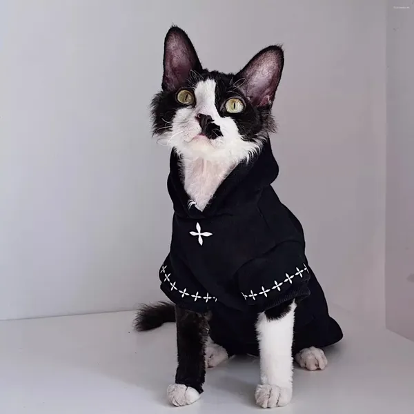 Köpek giyim süper havalı tasarım tüysüz kedi giyim evcil hoodie