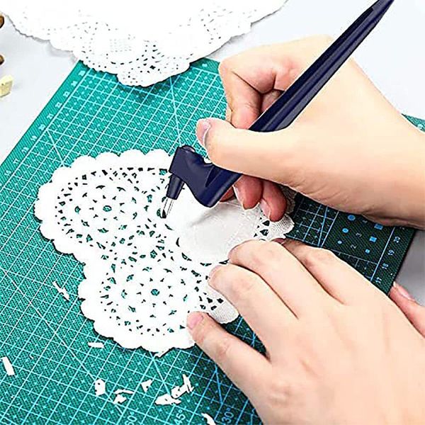 Bastelschneidwerkzeuge 360 rotierende Klingenpapierausschnitte 3 Ersetzen Sie Klingen Craft Schneidmesser DIY Art Wear-Resisting Kunst Schneidwerkzeug