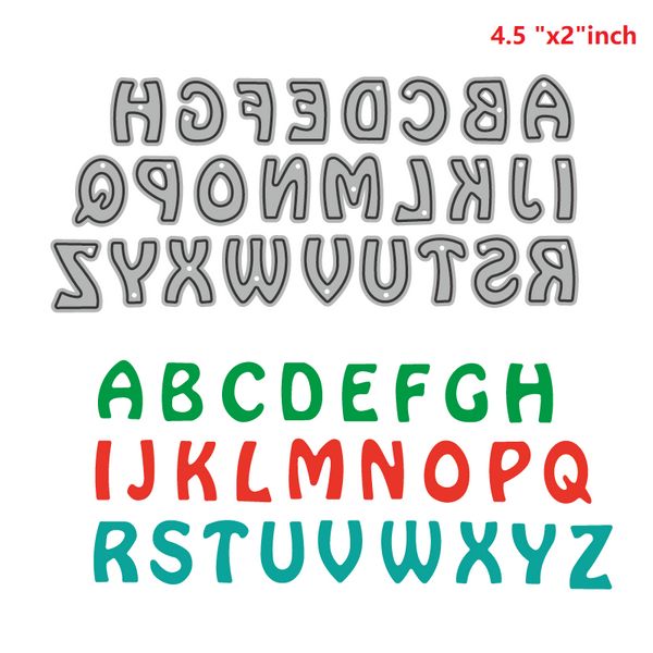 Número do alfabeto Multi Style Metal Cutting Dies de recortes de molde de papel de faca artesanal de faca de molde de papel