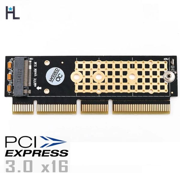 Cards HL M.2 NGFF NVME SSD para PCIE 3.0 X16/X8/X4 Adaptador para servidor 1U/2U e PC de baixo perfil