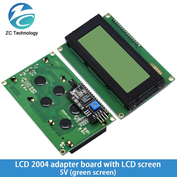 IIC/I2C/TWI 2004 Modulo LCD di retroilluminazione verde blu seriale per Arduino UNO R3 MEGA2560 20 X 4 LCD2004