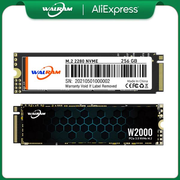 Laufwerke Walram SSD 1TB M.2 PCIE NVME SSD128GB 512GB M.2 2280 PCIE SSD Festplatten -Festplatten -Festplatte Innen solide Zustände für Desktop -Laptop -Computer