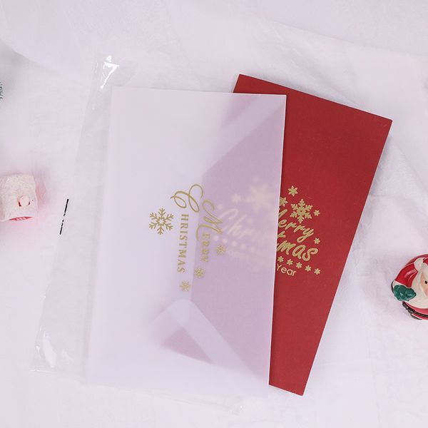 3d Shining Bling Christmas Tree Pop -up -Grußkarten mit Umschlag Blessing Nachricht Postkarte für Kinder Frau Xmas Neujahr Geschenke