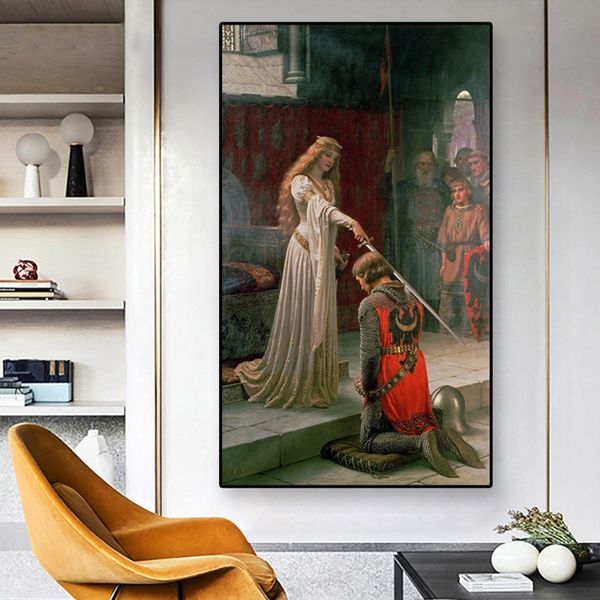 Berühmte Ölgemälde Ophelia Leinwand Malerei John William Waterhouse Forgottenbeauty Art Print Vintage Poster Home Room Dekor