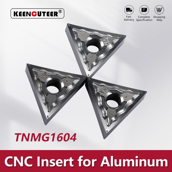 TNMG160402 TNMG160404 TNMG160408-HA H01 Alüminyum MTJNR/L Harici Turning Aracı Bıçağı Torna Parçaları CNC Kesici