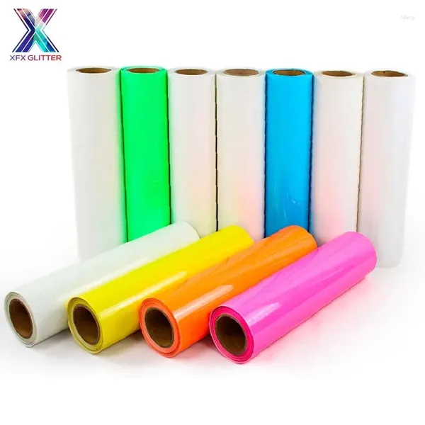 Adesivi per finestre XFX HTV TRASFERIMENTO DI CALORE 10 Fogli da 8 pollici 8 Glow in ferro scuro ON PER SHIRT ADHEVESIVE CRAFT FILM PARMA