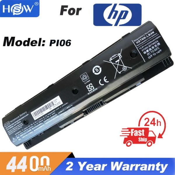 Batterie 2023 batteria per laptop a 6 celle calde per HP PI06 P106 PI09 HSTNNLB4N HSTNNYB4N HSTNNLB4O per HP Envy 14 15 17 HSTNNUB4N 710416001