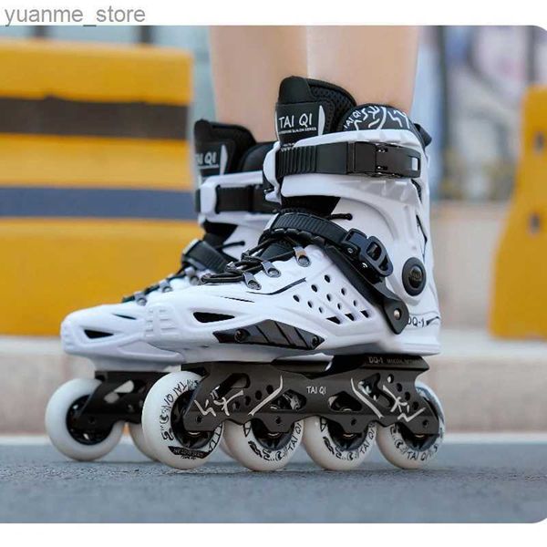 Inline Roller Skates Roller Skating-Skating-Schuhe Erwachsene Kinderkinder volle Inline-Skates-Skates-Anfänger und Frauen verstellbare 4-Rad-Skates Y240410