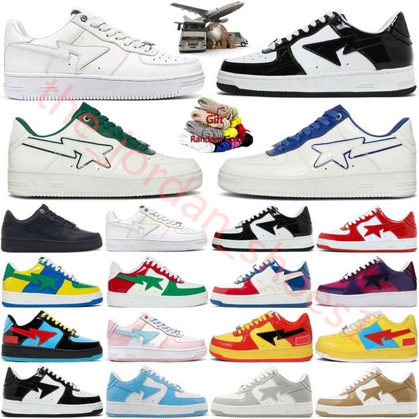 NUOVE STA SK8 MEN DONNE SCARPE CASUALI CASUALI STA LOW ABC Camo Stars triplo bianco argento verde rosso giallo sneaker che corre sneaker