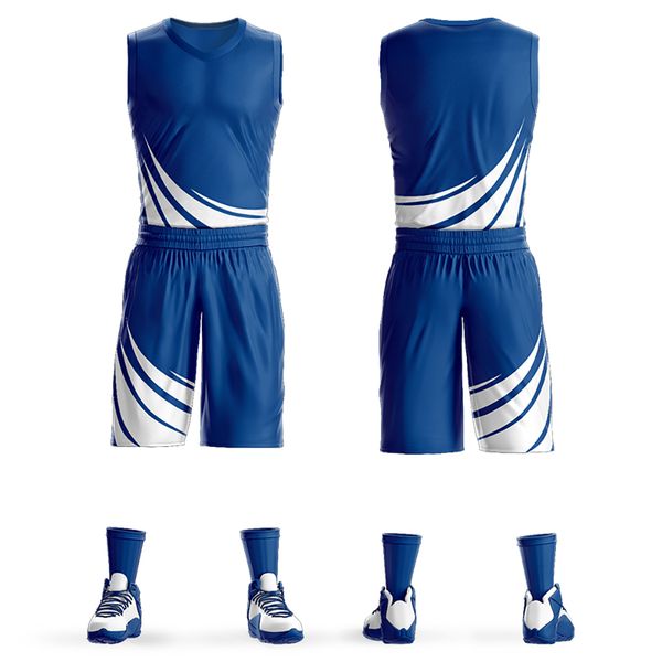 Maglie da basket personalizzata Nome della squadra di stampa del college Nome squadra Aggiungi logo per creare la tua tuta da basket per uomini/giovani