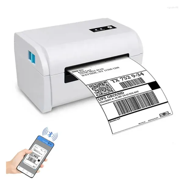 Bluetooth Label Printer Express Waybill Barcode Sticker Plataforma de vendas de 4x6 polegadas Térmica