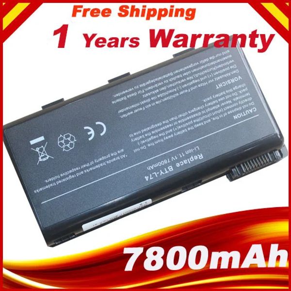 Batterie 11.1V 6600Mah BTYL74 BTYL75 MS1682 Batteria per laptop per MSI A5000 A6000 A6200 CR600 CR610 CR620 CR700 CX600 CX700