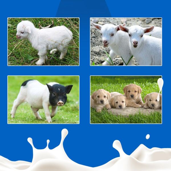 Topper de garrafa de alimentação de tetas de cordeiro alimentando leite bebendo para o mamilo de cabra de ovelha para cabra, cordeiro, orfã de pequenos animais
