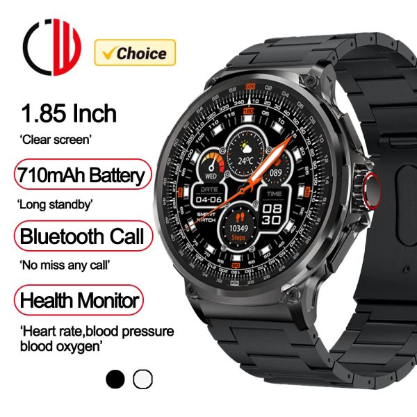 Uhren Zzysmart Smart Watch Männer 1,85 Zoll Sport Fitness Tracker Bluetooth Call Heart Monitor 710mah Smartwatch für Männer Frauen