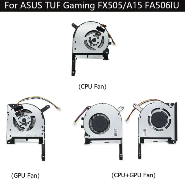 PADS CPU GPU Laptop Fan para ASUS DFS5K12304363H FMIU DFS5K12114262H FM1V Notebook de substituição Radiator Parts