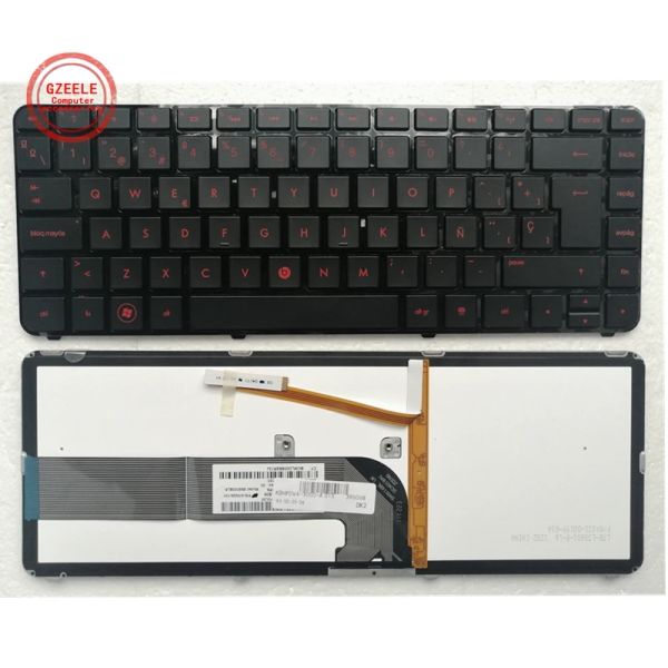 Teclados New SP/LA Teclado para HP Pavilion DV44000 DM43000 DV43000 645595161 Luz de fundo latino espanhol