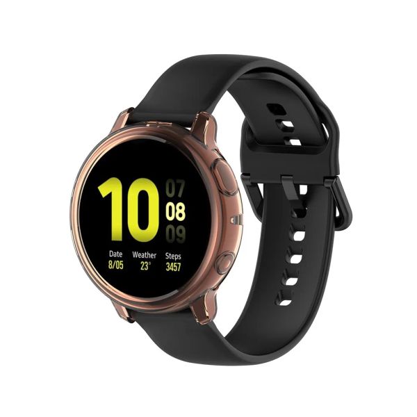 Samsung Galaxy Watch Active 2 44mm 40mm SM-R830 R820 Kapak Yedek Aksesuarları için Şeffaf TPU Silikon Koruyucu Kılıf