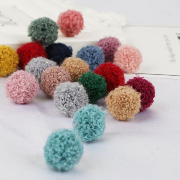 Polyester vendite a caldo 15mm 20mm Pommpom morbido palla per fai da te Pom Poms artigianato decorazioni per la casa Forniture per cucitura Gioielli per le orecchie