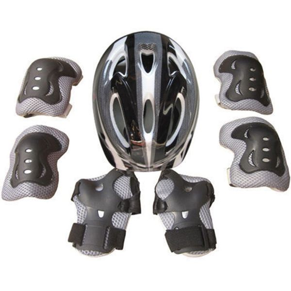 7pcs/Set Skating Protective Gear Set Elbow Pads Radfahren Skateboard Eis Skate Roller Bike Knie Beschützer für Erwachsene Kinder Mädchen Junge