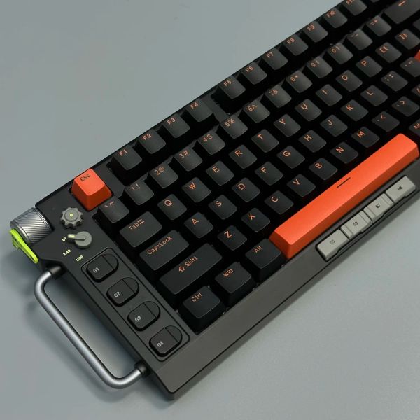 Accessori 142 Chiave Profilo OEM KeyCaps PBT Scatto Black Black Orange Dye Sublimation KeyCap Set per switch MX meccanico personalizzato fai da te