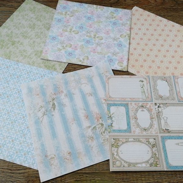 Süße Traum gemustertes Papier Scrapbooking Paper Pack handgefertigtes Bastelpapier Bastelpolster einseitig gedruckt