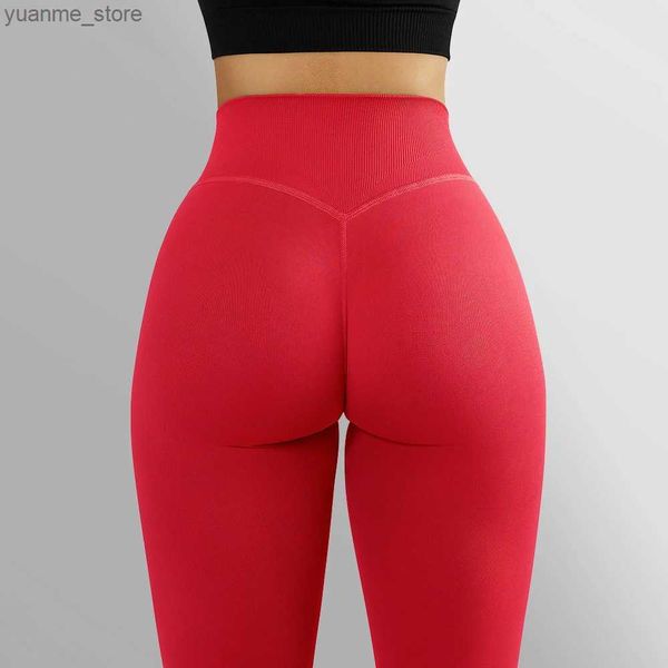 Yoga Outfits 2024 Heißverkauf Fitness Leggings in voller Länge Training Laufhose Fitnessstudio Kleidung Naht Yoga Hosen Hochtütig Sport Leggings Frauen Y240410