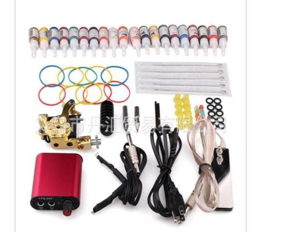 Professionell komplettes Tattoo Kit 8 Wrap Coils Tatto Maschinengewehre Pigmentinduktion Tattoo Machine Set7872350