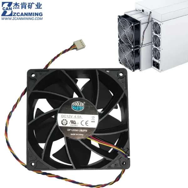 Chain/Miner Cooler Master DF1203812B2FN DC12V 4.5A MINER RESIDENTE RESIDE 65007000RPM PARA ANTMINER S19 S19PRO L7 D7 S17 T17 E9PRO KA3