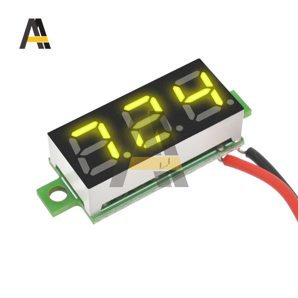 CC 2,5-30V 0,28 polegada Mini LED Digital Voltímetro Painel do medidor de tensão 2 Fio Motociclo Volt Testador de Volt 5V 12V 24V