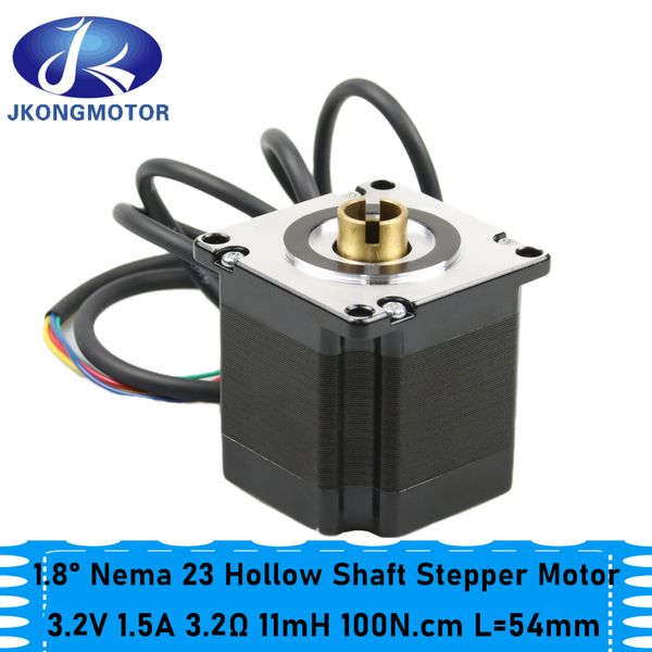 JKONGMOTOR NEMA 23 Hohlwelle Stepper Motor L = 54 mm bipolar 1 nm 1,5A 57 Motor 4-Lead für DIY CNC-Fräser-Gravur