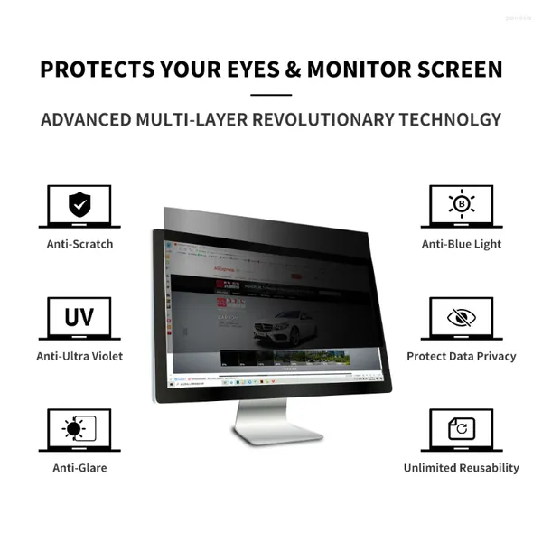 Adesivi per finestre Hohofilm Anti-spining Film Privacy Telefono di protezione antirifonda della protezione UV Protezione e monitora il tuo