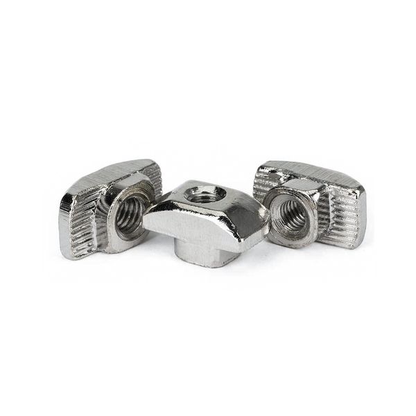 10-100pcs T-Nut Hammer Head T-гайка M3 M4 M5 M6 M8 Разъем, покрытый никелированным на 20/30/40/45 серии аксессуаров алюминия алюминия