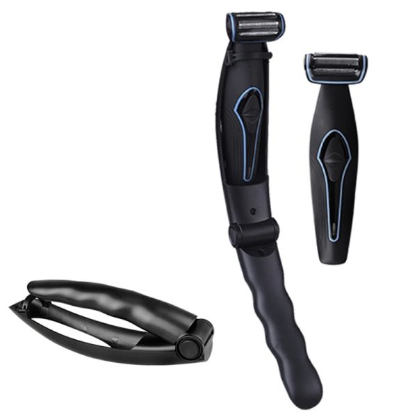 Shavers Pro Face Bart Rasiermaschine Elektrische Rasiermesser Haarschneider Bodygroom Kit Elektrische Rasierer für Männer Körper zurück 100240V wieder aufladen