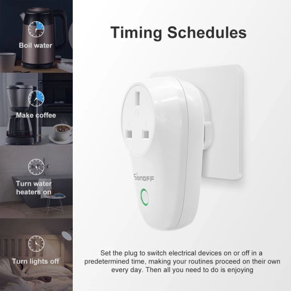 Sonoff S26R2 BR/DE/FR/IT/IL/CH WiFI Smart Socket Fernbedienungskamera Bindung Smart Home über eWelink Arbeit mit Alexa Google