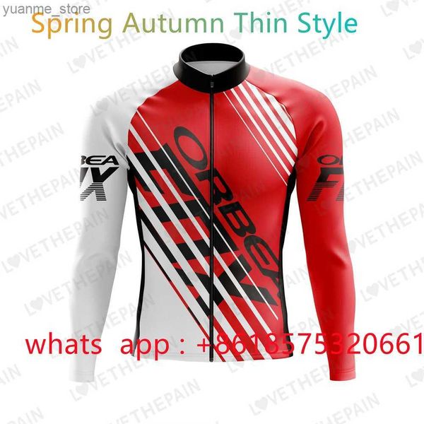 Radsporthemden Tops Orbea Langschläre Radsportkleidung Frühling Herbst Herbstkreis -Trikot Set New Bike Clothing Maillot Ropa Ciclismo New Y240410