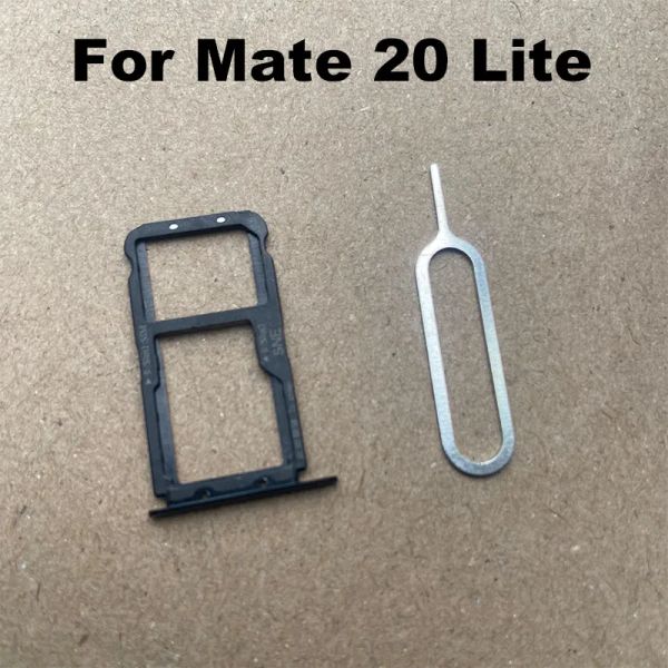 Novo para Huawei Mate 20 Lite SIM Cartão da bandeja do slot slot sloker Adaptador conector de reparo de peças de reparo Substituição