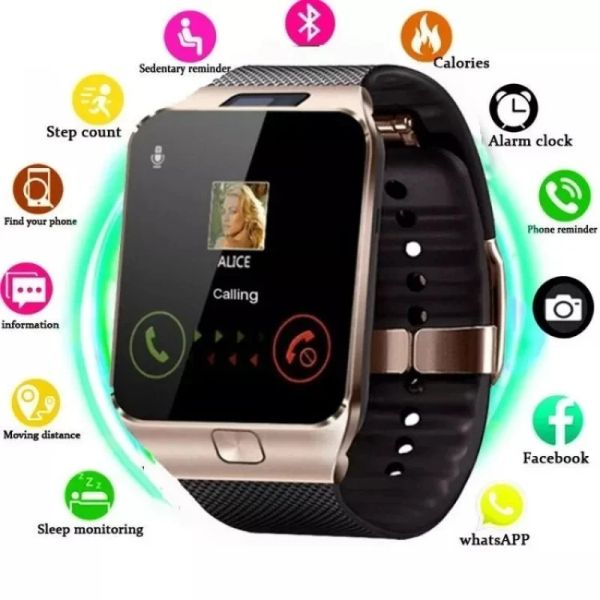 Uhren DZ09 Smart Watch Men Sport Bluetooth Music Player Anruf ein Dial Smart Bracelet mit Kamera Fashion Smartwatch Support 2G SIM -Karte