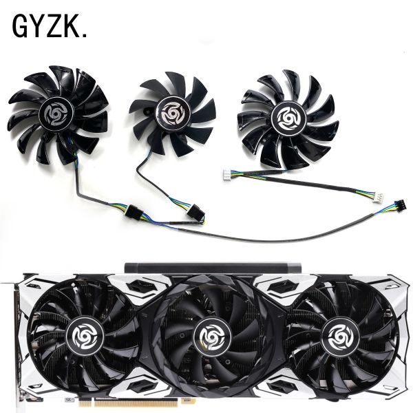 Pads Nuovi per Zotac GeForce RTX3060 3060Ti 3070 3070Ti 3080 3080Ti 3090 Apocalypse OC Scheda grafica Fan Fan Ga92S2U GA82S2U