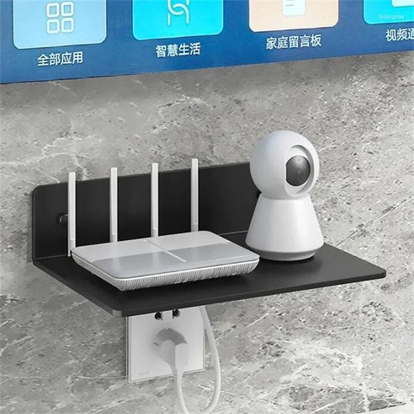 Ganci wifi router archivial rack rack a parete a parete multi -function proiettore telecamera televisiva set top box organizer