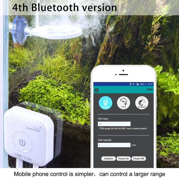 3 4º Bluetooth Chihiros Doctor Doctor TwinStar Aquário Removedor de Aquares Acessórios para Ferramentas de Tanque de Peixes para Plantas Camarão